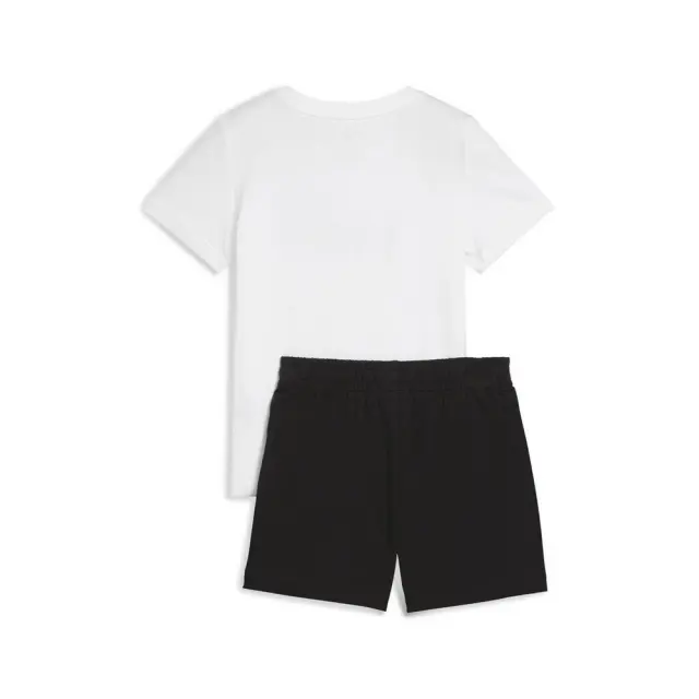 Puma Kids Essentials 1 Color No1 Logo Tee and Shorts Set Άσπρο - Μαύρο 685240-02 (Puma) - 122 2