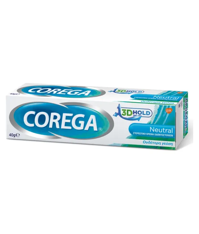 Corega 3D Hold Neutral Στερεωτική Κρέμα Τεχνητής Οδοντοστοιχίας 40gr