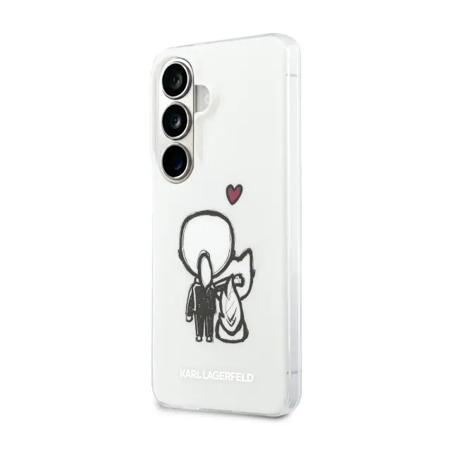 Karl Lagerfeld IML K&CH Back Logo Magnetic Case for Samsung Galaxy S26 Transparent 2