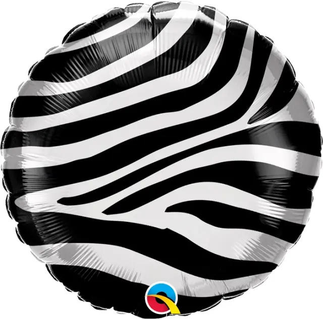 Μπαλόνι Φοιλ 18 Ζέβρα Zebra Stripes Pattern / 46 εκ Safari Animalier - Animal Print