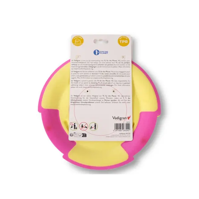 Vadigran Frisbee Παιχνίδι Καουτσούκ TPR Κίτρινο 23cm 230gr 2