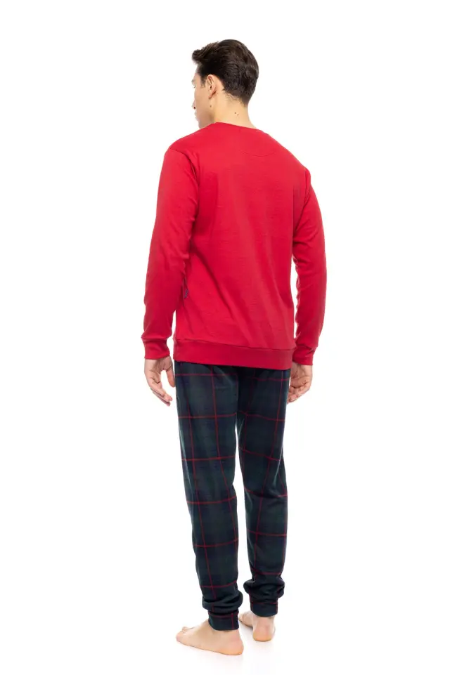 W-M787 - Dark Green - PYJAMA JACQUARD PINE GREEN PLAID - XXL 3