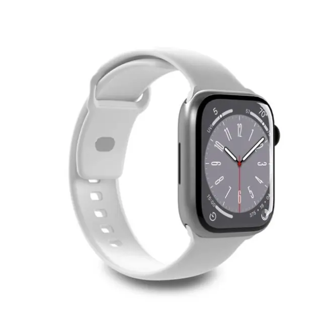 Puro Icon Silicone Strap Apple Watch 42/44/45/49mm 2pcs White