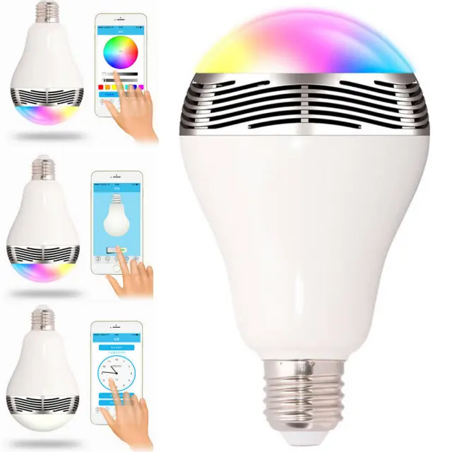 Έξυπνη λάμπα LED Bluetooth Speaker, Color changing 2
