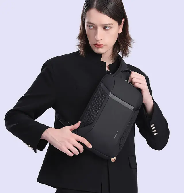 Σακίδιο χιαστί Sling Bag BANGE 7721 Μαύρο 2