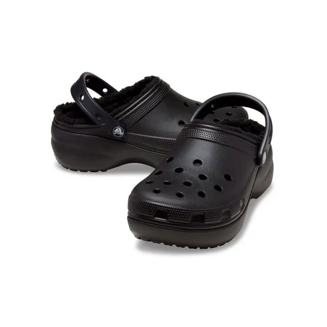 Crocs Classic Platform Lined Clog (207938-001) - Μαύρο 2