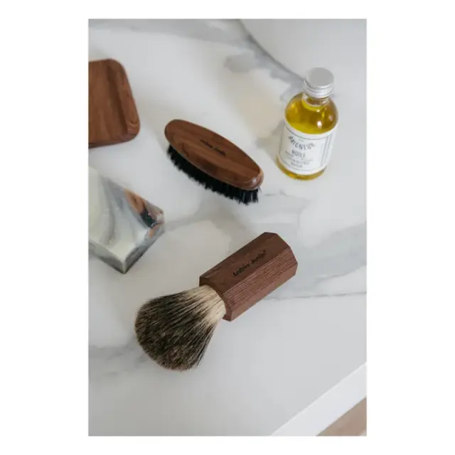 Andreé Jardin Ash Wood Shaving Brush από φυσικές τρίχες ασβού 2
