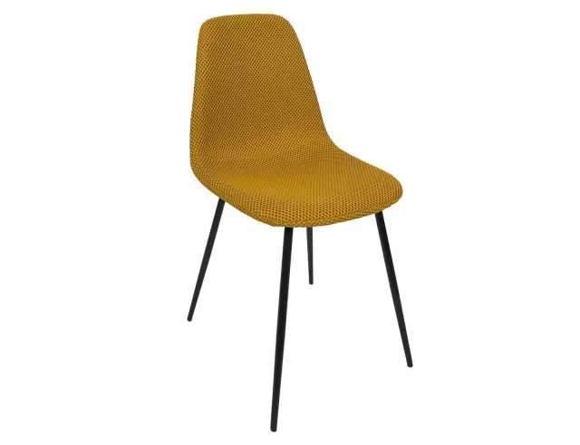 Kαρέκλα Atom Home Deco Factory με διαστάσεις 44x54x86cm - Yellow HD0473 3