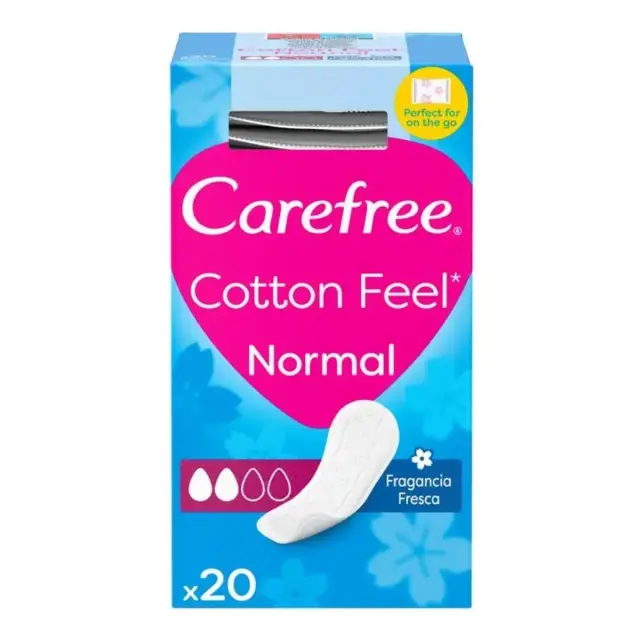 Carefree Σερβιετάκι Ατομική Συσκευασία Cotton Feel normal 20Τμχ