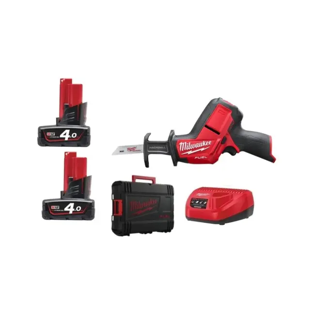 Milwaukee 4933446950 - Σπαθοσέγα Μπαταρίας M12 CHZ-402C με 2 Μπαταρίες 4.0Ah (2x 4.0Ah) + Φορτιστή σε Βαλίτσα Μεταφοράς