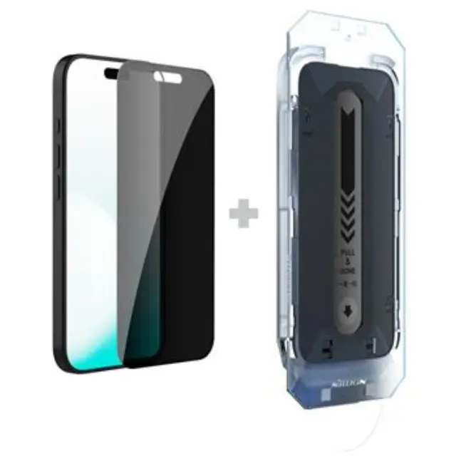 Nillkin Tempered Glass 0.25mm Guardian 2.5D for Apple iPhone 17 Pro Black (with applicator)