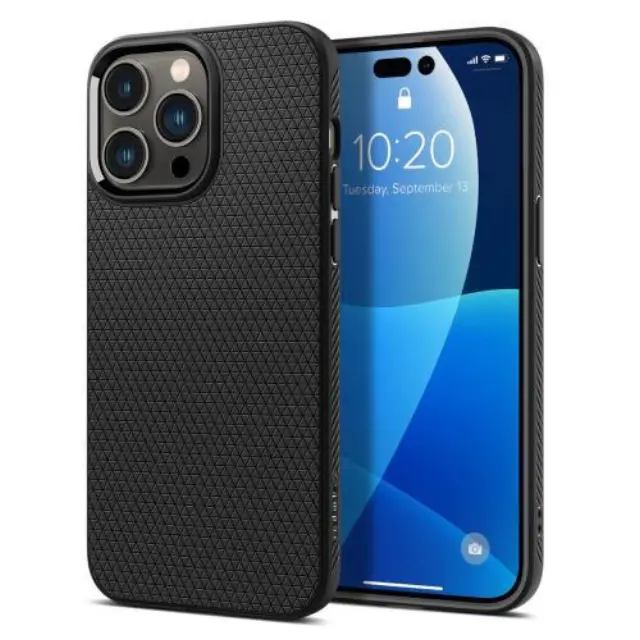 Θήκη Soft TPU Spigen Apple iPhone 14 Pro Liquid Air Μαύρο N59510