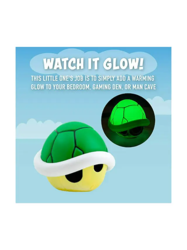 Paladone Super Mario: Green Shell - Decorative Light with Sound 15cm 3