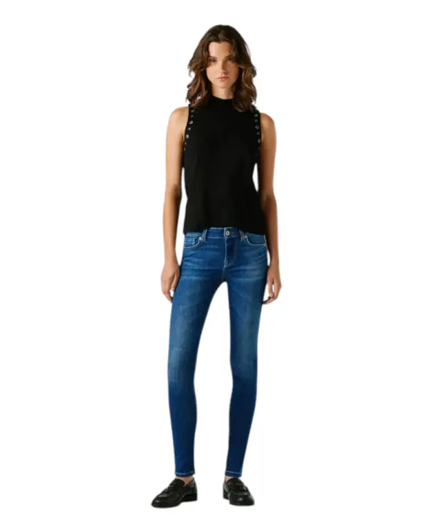 Pepe Jeans - Γυναικείο Τζιν Παντελόνι Soho Low Rise Skinny Fit PL2045838-000 Μπλε 2