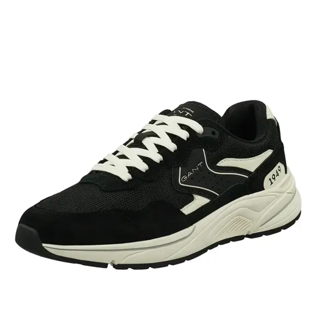 Ανδρικά Δερμάτινα Sneakers Gant Jaybro 30637871 G00 Μαύρα Μαύρο - 45 2