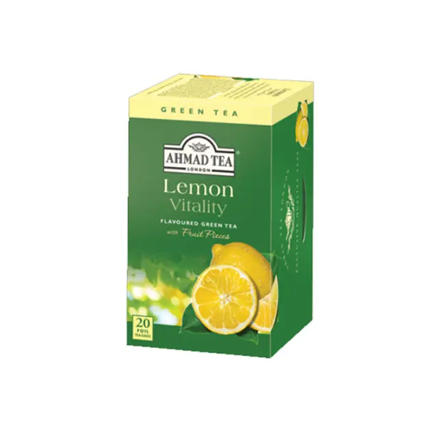 Ahmad Tea Lemon Green Tea πράσινο τσάι λεμόνι - 20 φακελάκια