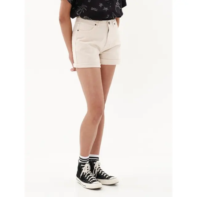 Emerson Women's Cotton 5-Pocket Shorts (231.EW49.95-OFF WHITE) - Λευκό 2