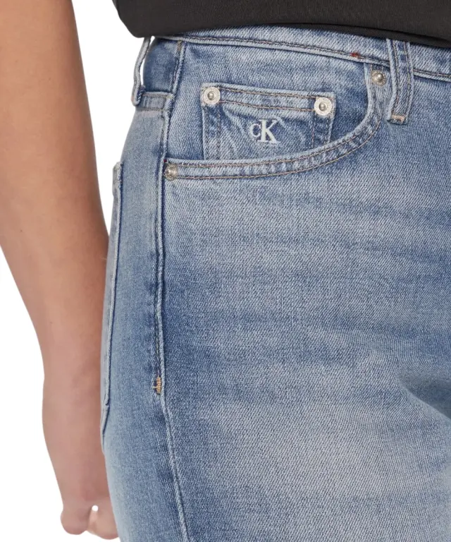 Calvin Klein - Γυναικείο Παντελόνι Mom Jeans J20J222764-1AA Μπλε 2