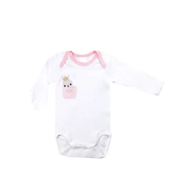 Minerva Φορμάκι Baby Κορίτσι Princess - Διπλό Πακέτο, Χρώμα Λευκό-Ροζ - 3-6 M 3