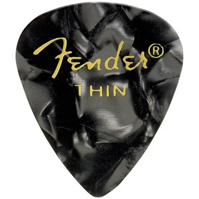 Fender Βlack Moto Thin Πέννες (12 τεμάχια)