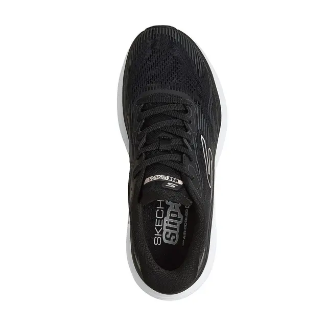 Skechers Slip In Max Cushioning Endeavour (129484-BKW) - Λευκό-Μαύρο 2
