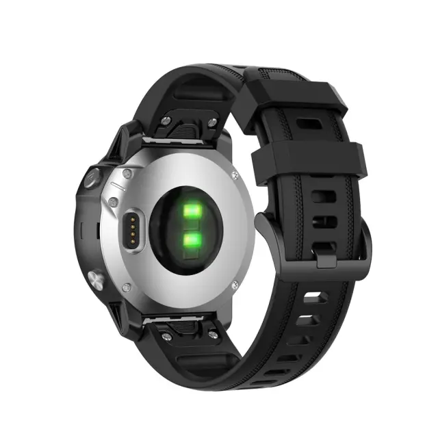 Λουράκι Σιλικόνης για Garmin Fenix 5s/6s/6s/7s Pro/8/9 (43mm) - Black OEM.