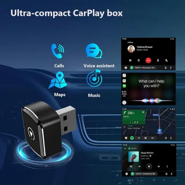 Ασύρματος αντάπτορας για CarPlay και Android Auto - Wifi/Bluetooth - MS-07 - 565658 2