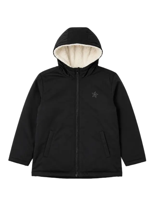 Losan παιδικό μπουφάν διπλής όψεως για κορίτσι BLACK L26WG0607-1