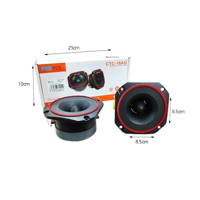 PerVoi Σετ Ηχεία Αυτοκινήτου 380W RMS 2τμχ CTC-18AG - Drive speaker 014432 2