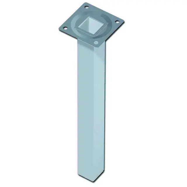 Πόδι Τραπεζιού ES Τετράγωνο Αλουμίνιο 25x25mm Η250mm