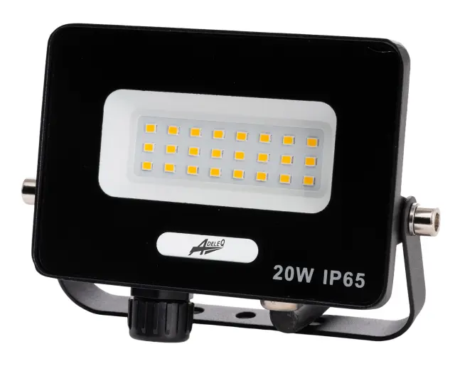 ΠΡΟΒΟΛΕΑΣ LED ΚΑΙ ΓΙΑ ΑΝΙΧΝΕΥΤΗ ΚΙΝΗΣΗΣ 20W 230V 6200K IP65 ΜΑΥΡΟΣ