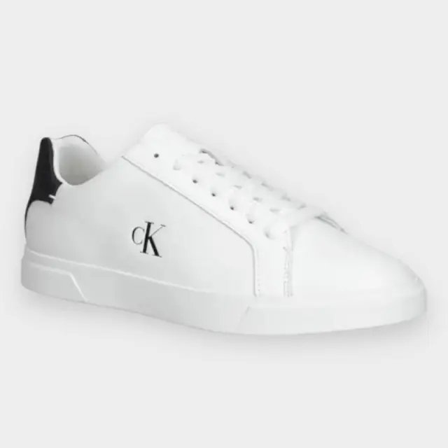 Calvin Klein - Γυναικεία Sneakers Low Pro Cup Laceup Lth Moire HW0HW02845-01W Λευκό - 40 2