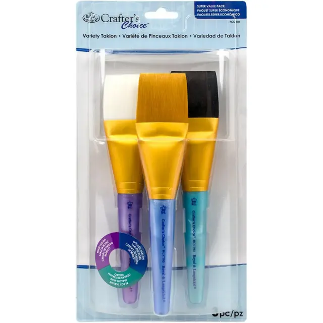 Πινέλα Crafter's Choice Jumbo Brush, σετ 3 τεμ.