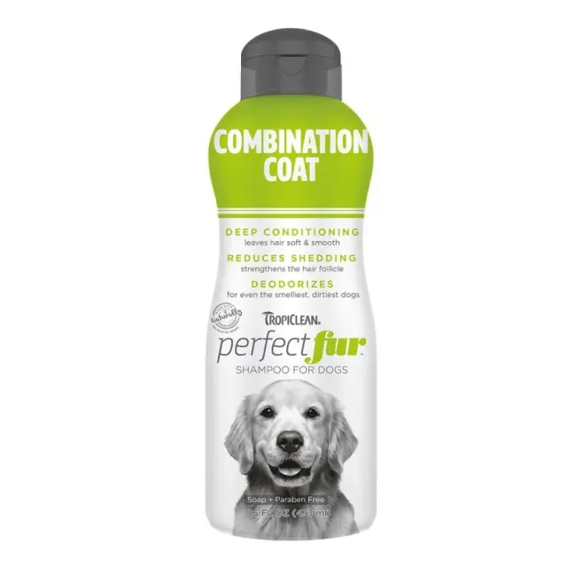 Tropiclean Perfect Fur Combination Coat Σαμπουάν Σκύλου 473ml Μονόχρωμο