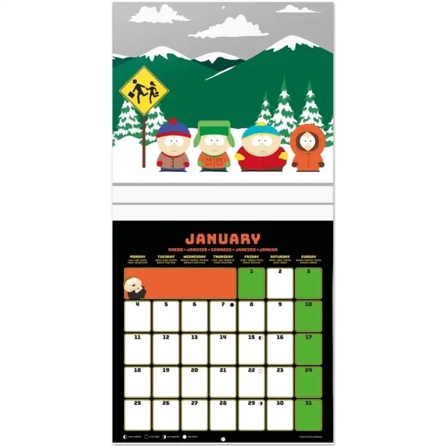 HMEΡΟΛΟΓΙΟ ΤΟΙΧΟΥ SOUTH PARK 2027 30X30 CALENDAR CP270339 3