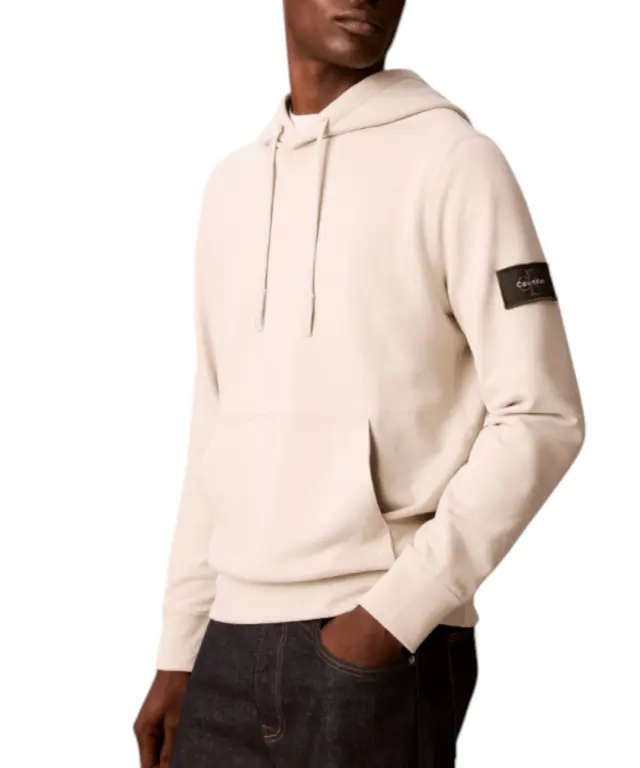Calvin Klein - Ανδρικό Μακρυμάνικο Φούτερ 350terry Badge Hoodie LV04RJ201G-PDJ Μπεζ 3