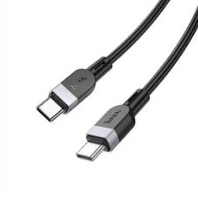 Καλώδιο φόρτισης Silicone Cable USB C to USB C Hoco 3A 60W 2 m X109 black 2