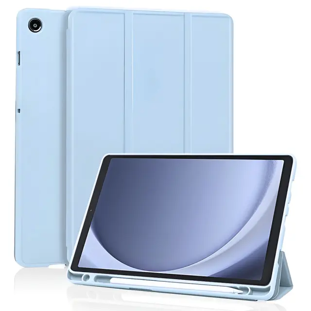 Techsuit - Flex Trifold (με Βάση για Pen) - Samsung Galaxy Tab A11 / A9 8.7 - Sky Blue