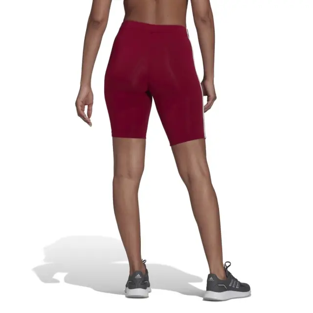 adidas Essentials 3-Stripes Bike Shorts (HD1801-Crimson) - Βυσσινί - XS 2