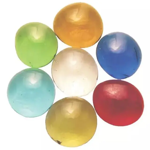 Γυάλινες Πέτρες Καμπουσόν - Multicolour Mix - Ø15-20mm - 100gr