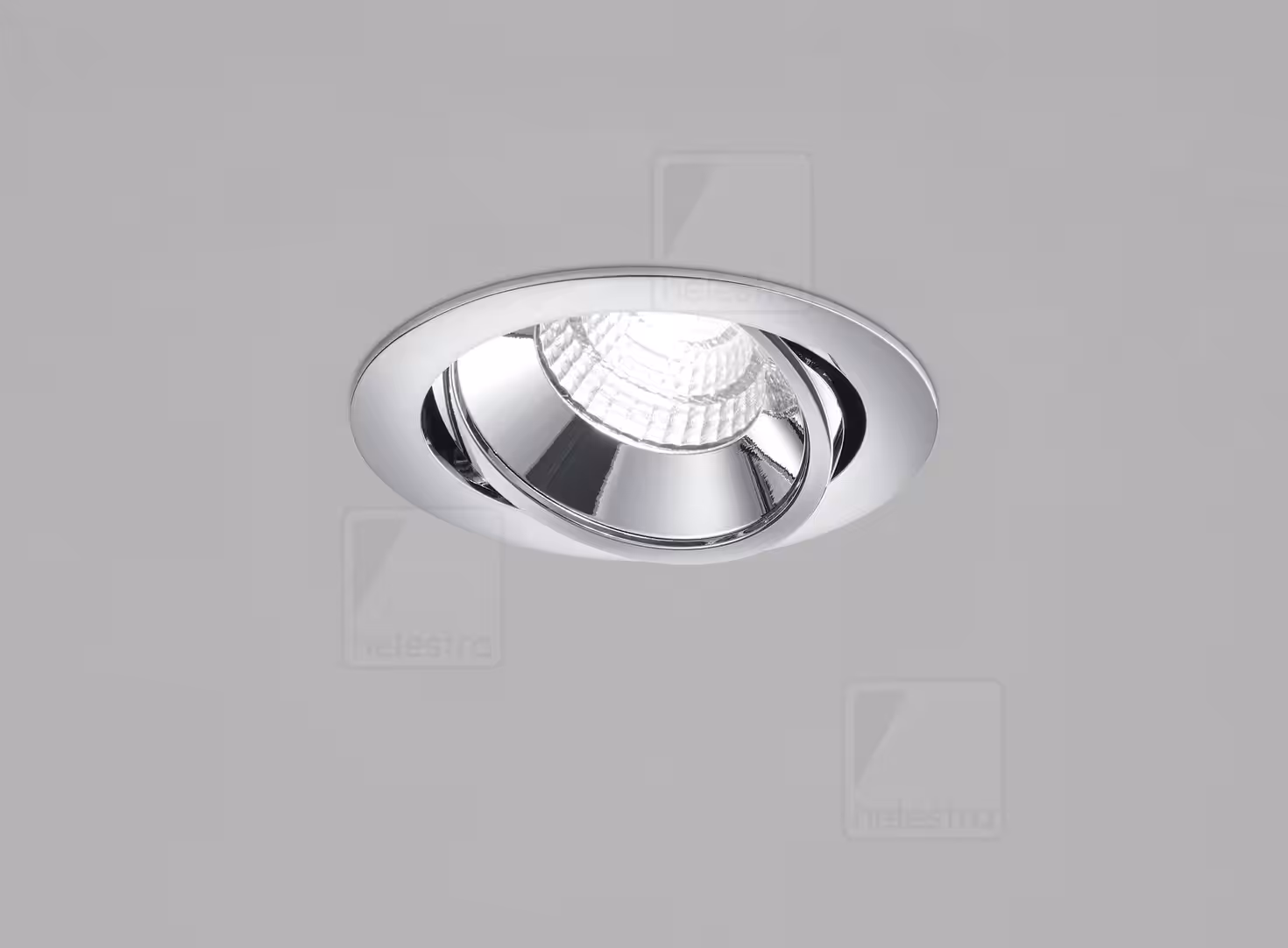 SID Χωνευτό Φωτιστικό Οροφής LED IP65 Ρυθμιζόμενο 11W 3000K Chrome Χρώμιο