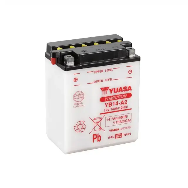 Μπαταρία Μοτοσυκλέτας YUASA YB14-A2 12V 12Ah