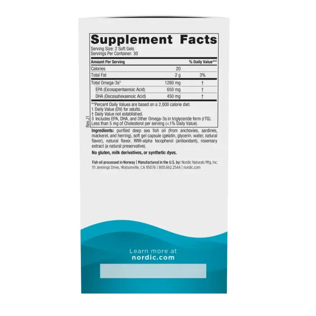 Nordic Naturals Ultimate Omega lemon, 60-softgels 2