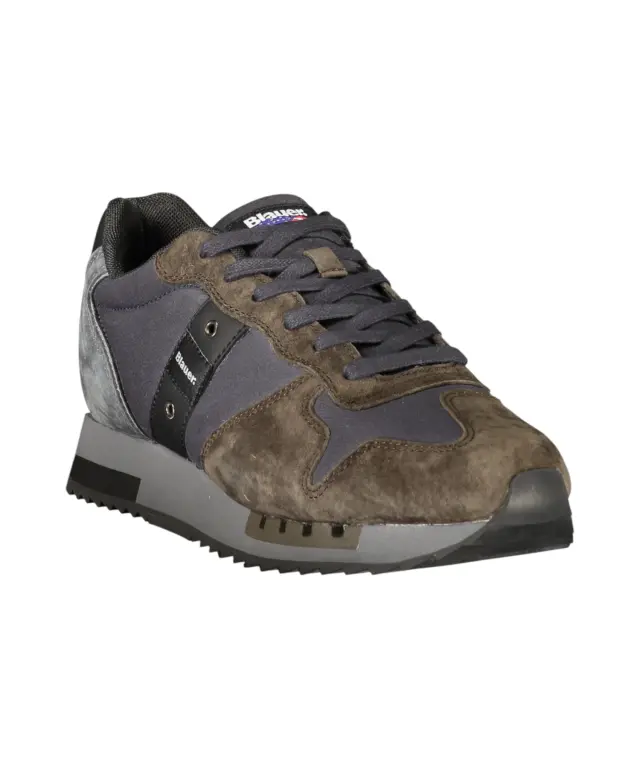 Blauer - Ανδρικά Sneakers F6QUEENS01WAX-GRYBRW Γκρι 2