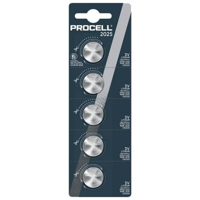 Duracell Procell CR2025 lithium batteries (DUR20200)