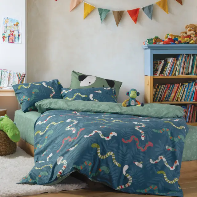 Σετ Σεντόνια Παιδικά Μονά Warms 170x260 Nef Nef Homeware, 100% BAMBAKI - PETROL (040894) 2