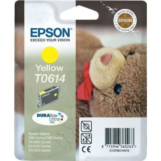 Μελάνι Epson T0614 T061440 yellow 250pgs
