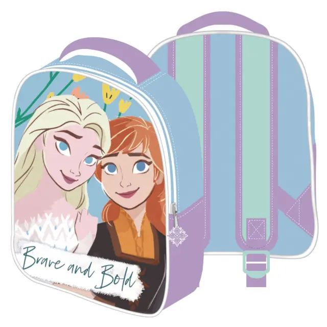 Disney Frozen Brave 3D Παιδική Τσάντα Πλάτης 28 x 23 x 10 cm Σιέλ 3