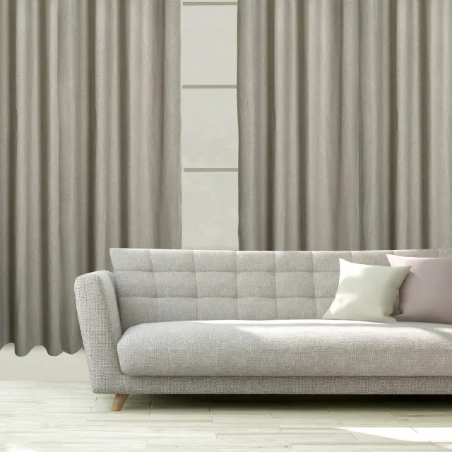 Κουρτίνα Με Κρίκους 140x270 Das Home 2260 Σπαγγί Σκούρο 100% Πολυέστερ