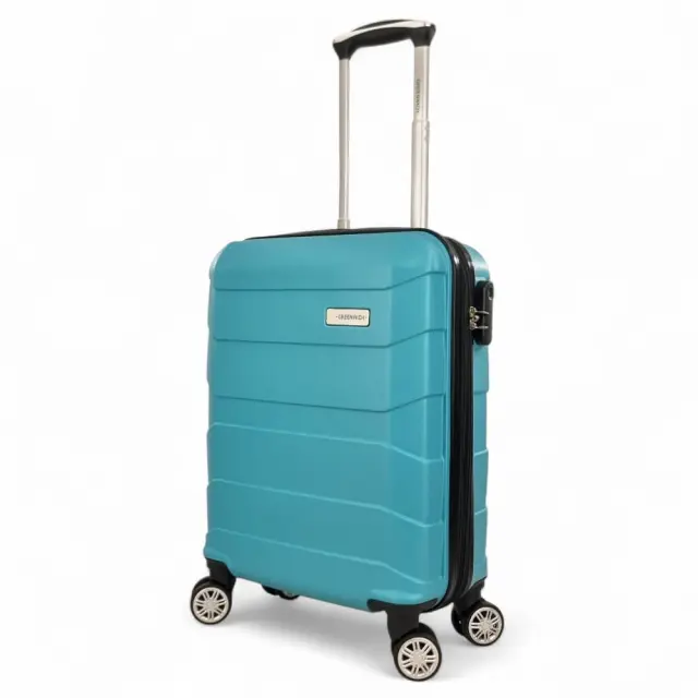 Cabin Size Βαλίτσα 55x40x20 +5εκ GREENWICH 125 – Εγκεκριμένη Χειραποσκευή - Γαλάζιο 2